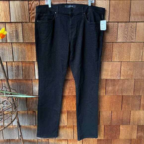 NWT Joe's Jeans Black Stretch Denim Slim Fit Jeans in Men's 40/34 - Picture 1 of 12